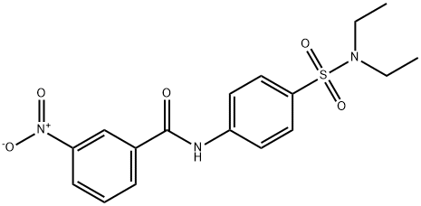 N-{4-[(diethylamino)sulfonyl]phenyl}-3-nitrobenzamide 化学構造式