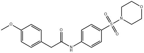 2-(4-methoxyphenyl)-N-[4-(4-morpholinylsulfonyl)phenyl]acetamide Structure