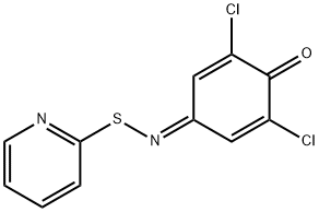 2,6-dichlorobenzo-1,4-quinone 4-[S-(2-pyridinyl)thioxime] Structure