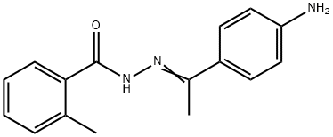 N'-[(E)-1-(4-aminophenyl)ethylidene]-2-methylbenzohydrazide 结构式