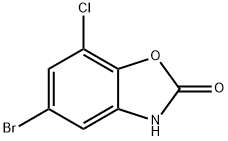 2(3H)-Benzoxazolone, 5-bromo-7-chloro- Struktur