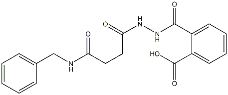 2-({2-[4-(benzylamino)-4-oxobutanoyl]hydrazino}carbonyl)benzoic acid Struktur