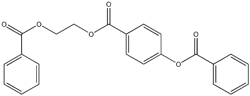 2-(benzoyloxy)ethyl 4-(benzoyloxy)benzoate Struktur