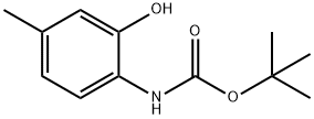 tert-butyl N-(2-hydroxy-4-methylphenyl)carbamate 化学構造式