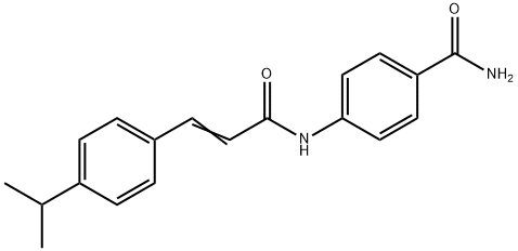 4-{[3-(4-isopropylphenyl)acryloyl]amino}benzamide|