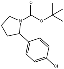 tert-butyl 2-(4-chlorophenyl)pyrrolidine-1-carboxylate 结构式