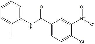 4-chloro-N-(2-iodophenyl)-3-nitrobenzamide 结构式
