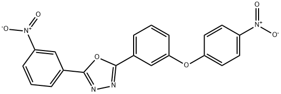 2-(3-{4-nitrophenoxy}phenyl)-5-{3-nitrophenyl}-1,3,4-oxadiazole,330634-86-1,结构式