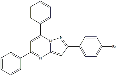 2-(4-bromophenyl)-5,7-diphenylpyrazolo[1,5-a]pyrimidine Structure