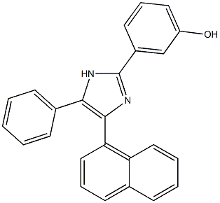 3-[4-(1-naphthyl)-5-phenyl-1H-imidazol-2-yl]phenol Structure