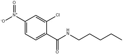 2-chloro-4-nitro-N-pentylbenzamide 化学構造式