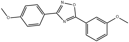 5-(3-methoxyphenyl)-3-(4-methoxyphenyl)-1,2,4-oxadiazole,331989-53-8,结构式