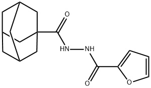 N'-(tricyclo[3.3.1.1~3,7~]dec-1-ylcarbonyl)furan-2-carbohydrazide Structure