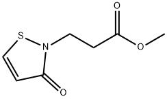 3-(3-氧代-2-异噻唑基)丙酸甲酯 结构式