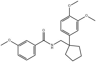 N-{[1-(3,4-dimethoxyphenyl)cyclopentyl]methyl}-3-methoxybenzamide Structure