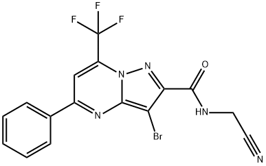 333762-75-7 3-bromo-N-(cyanomethyl)-5-phenyl-7-(trifluoromethyl)pyrazolo[1,5-a]pyrimidine-2-carboxamide