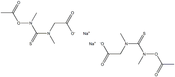 3-羧甲基-1,3-二甲基噻脲基乙酸二钠盐,335086-35-6,结构式