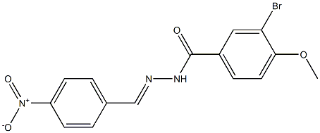 3-bromo-N'-{4-nitrobenzylidene}-4-methoxybenzohydrazide|