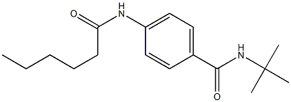 N-(tert-butyl)-4-(hexanoylamino)benzamide|