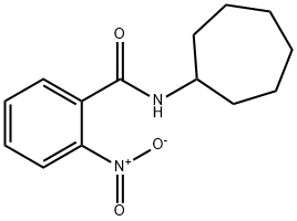 N-cycloheptyl-2-nitrobenzamide Struktur