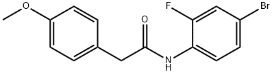 N-(4-bromo-2-fluorophenyl)-2-(4-methoxyphenyl)acetamide Struktur