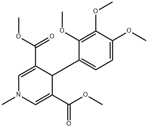 dimethyl 1-methyl-4-(2,3,4-trimethoxyphenyl)-1,4-dihydropyridine-3,5-dicarboxylate Structure