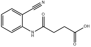 N-(2-Cyano-phenyl)-succinamic acid 化学構造式