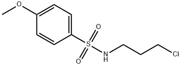 N-(3-chloropropyl)-4-methoxybenzenesulfonamide 化学構造式