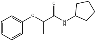 N-cyclopentyl-2-phenoxypropanamide Struktur