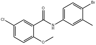 N-(4-bromo-3-methylphenyl)-5-chloro-2-methoxybenzamide Structure