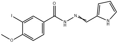 3-iodo-4-methoxy-N'-[(E)-1H-pyrrol-2-ylmethylidene]benzohydrazide Structure