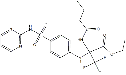 352316-59-7 ethyl 2-(butyrylamino)-3,3,3-trifluoro-2-{4-[(2-pyrimidinylamino)sulfonyl]anilino}propanoate