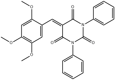 352648-83-0 1,3-diphenyl-5-(2,4,5-trimethoxybenzylidene)-2,4,6(1H,3H,5H)-pyrimidinetrione