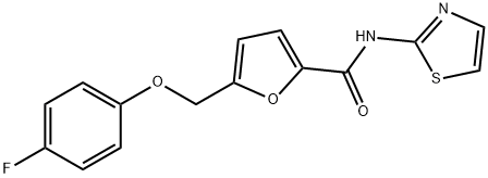 5-[(4-fluorophenoxy)methyl]-N-(1,3-thiazol-2-yl)-2-furamide|