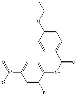 N-{2-bromo-4-nitrophenyl}-4-ethoxybenzamide Struktur