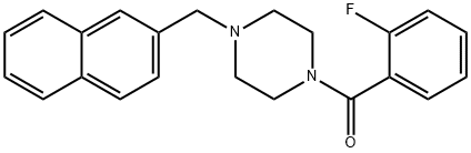 1-[(2-fluorophenyl)carbonyl]-4-(naphthalen-2-ylmethyl)piperazine 结构式