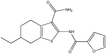 355001-70-6 N-[3-(aminocarbonyl)-6-ethyl-4,5,6,7-tetrahydro-1-benzothien-2-yl]-2-furamide
