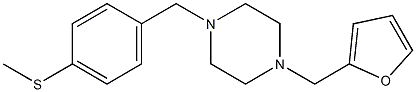 4-{[4-(2-furylmethyl)-1-piperazinyl]methyl}phenyl methyl sulfide|