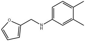 N-(furan-2-ylmethyl)-3,4-dimethylaniline Struktur