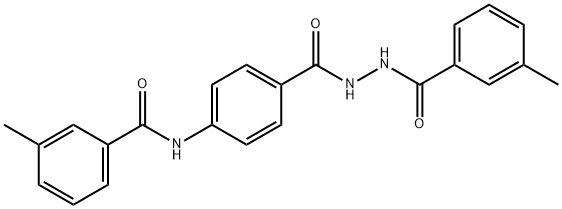 3-methyl-N-(4-{[2-(3-methylbenzoyl)hydrazino]carbonyl}phenyl)benzamide,356525-77-4,结构式