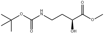 (S)-Methyl 4-(Boc-amino)-2-hydroxybutanoate,357416-82-1,结构式
