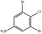 3,5-Dibromo-4-chloroaniline 化学構造式