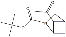 tert-butyl 5-acetyl-2-azabicyclo[2.1.1]hexane-2-carboxylate Struktur