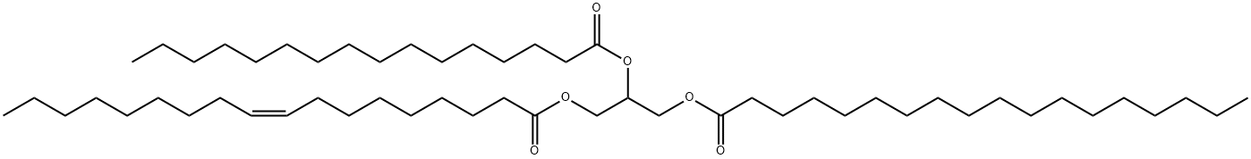 1-硬脂酰基-2-棕榈酰基-3-油酰基-RAC-甘油,35984-52-2,结构式