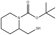 tert-butyl 2-(mercaptomethyl)piperidine-1-carboxylate Struktur