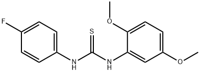 N-(2,5-dimethoxyphenyl)-N'-(4-fluorophenyl)thiourea Structure