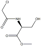 (+)-(2S)-methyl 2-(2-chloroacetylamino)-3-hydroxypropanoate Structure