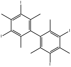 1,1'-Biphenyl, 3,3',5,5'-tetraiodo-2,2',4,4',6,6'-hexamethyl-|1,1'-Biphenyl, 3,3',5,5'-tetraiodo-2,2',4,4',6,6'-hexamethyl-