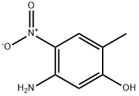 5-氨基-2-甲基-4-硝基苯酚, 37066-92-5, 结构式