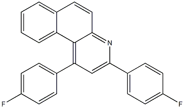 1,3-bis(4-fluorophenyl)benzo[f]quinoline Structure